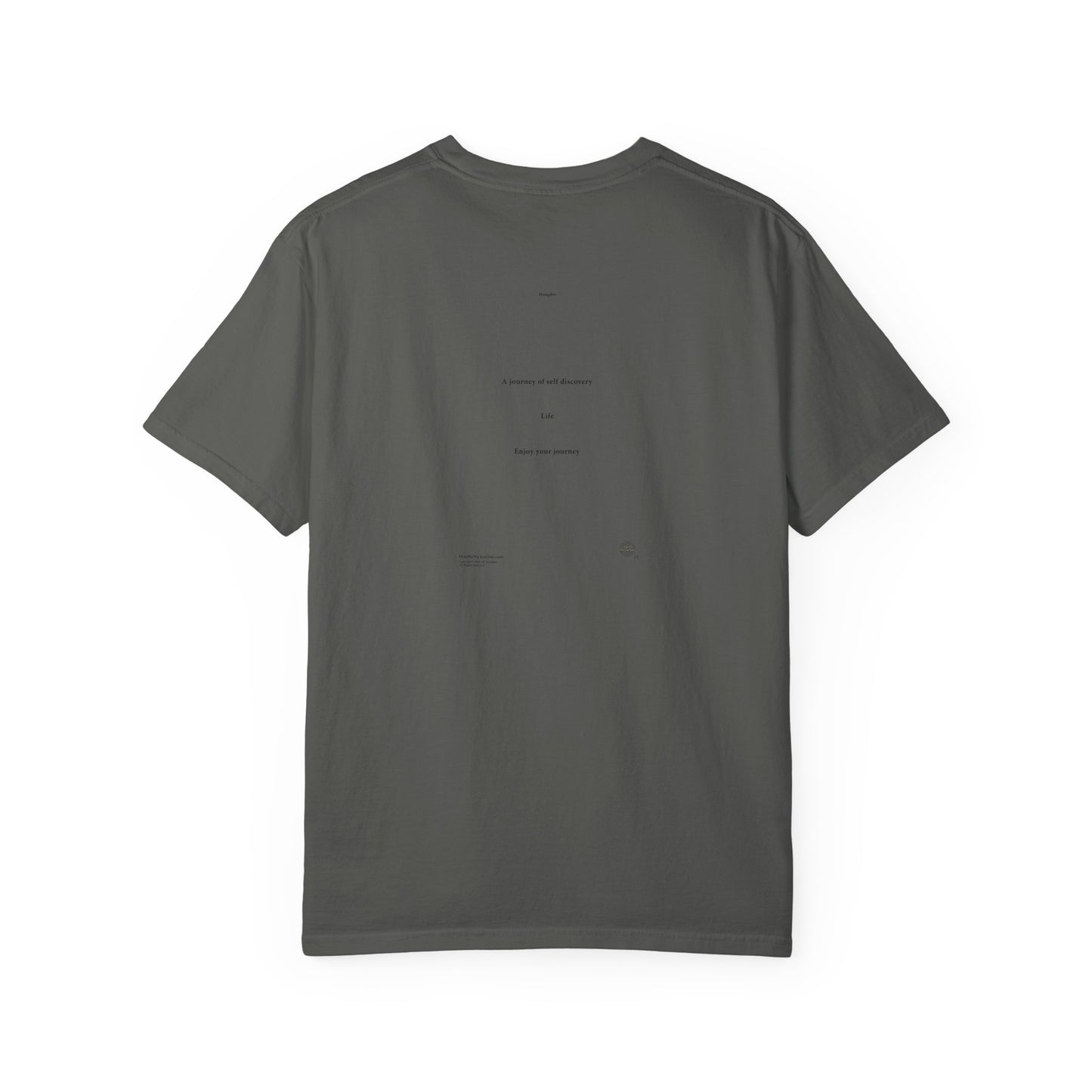 THOUGHTS Book Cover With "A journey of self discovery ..." Page 23, Unisex T-shirt, multiple colors