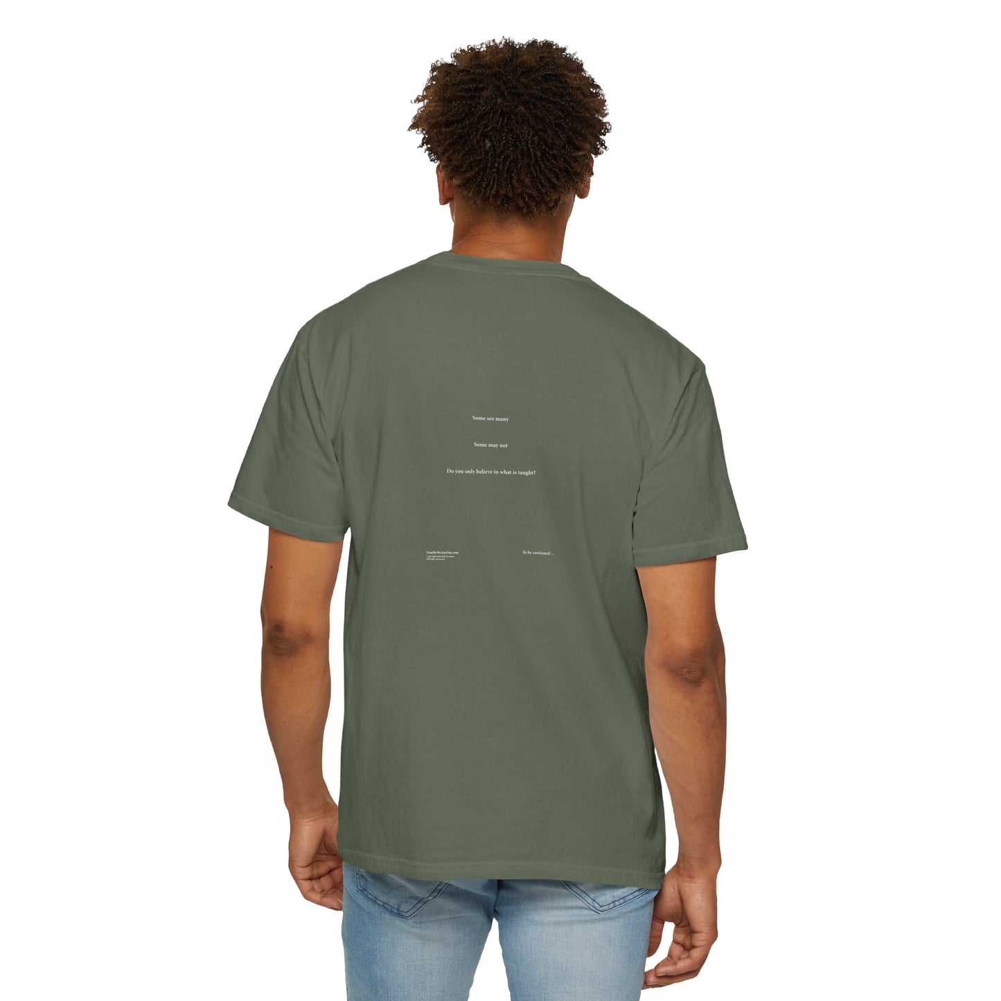 CURIOUS THINGS Book Cover with PG 233 "Some see many", Unisex T-shirt, multiple colors