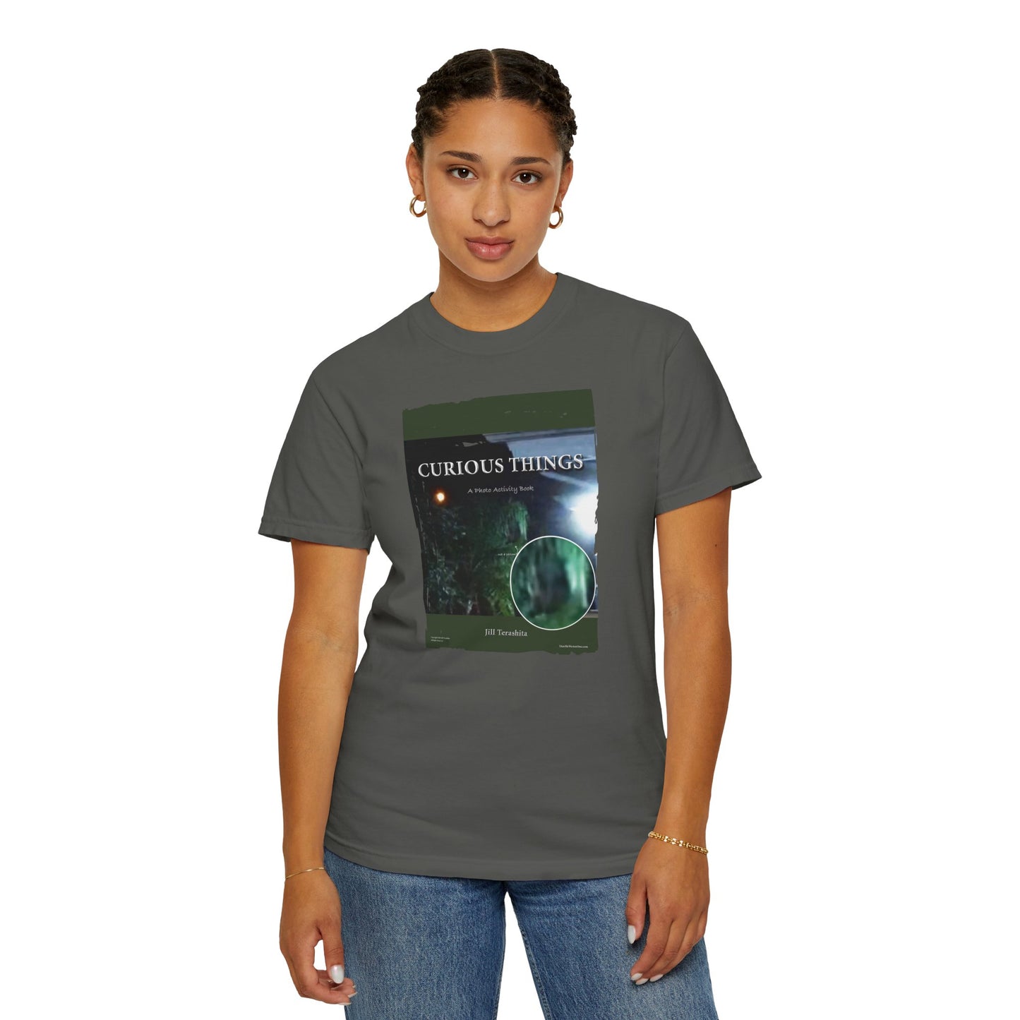 CURIOUS THINGS Book Cover with PG 233 "Some see many", Unisex T-shirt, multiple colors