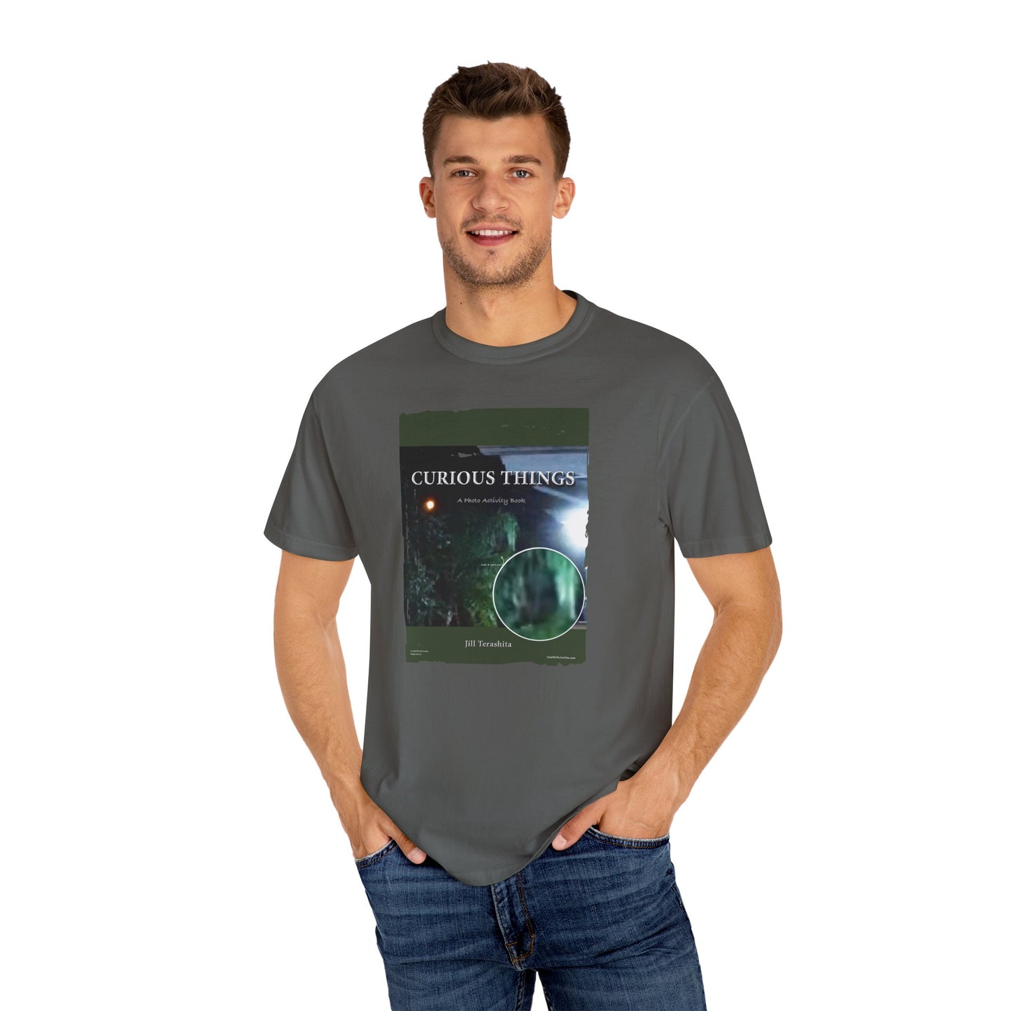 CURIOUS THINGS Book Cover with PG 233 "Some see many", Unisex T-shirt, multiple colors