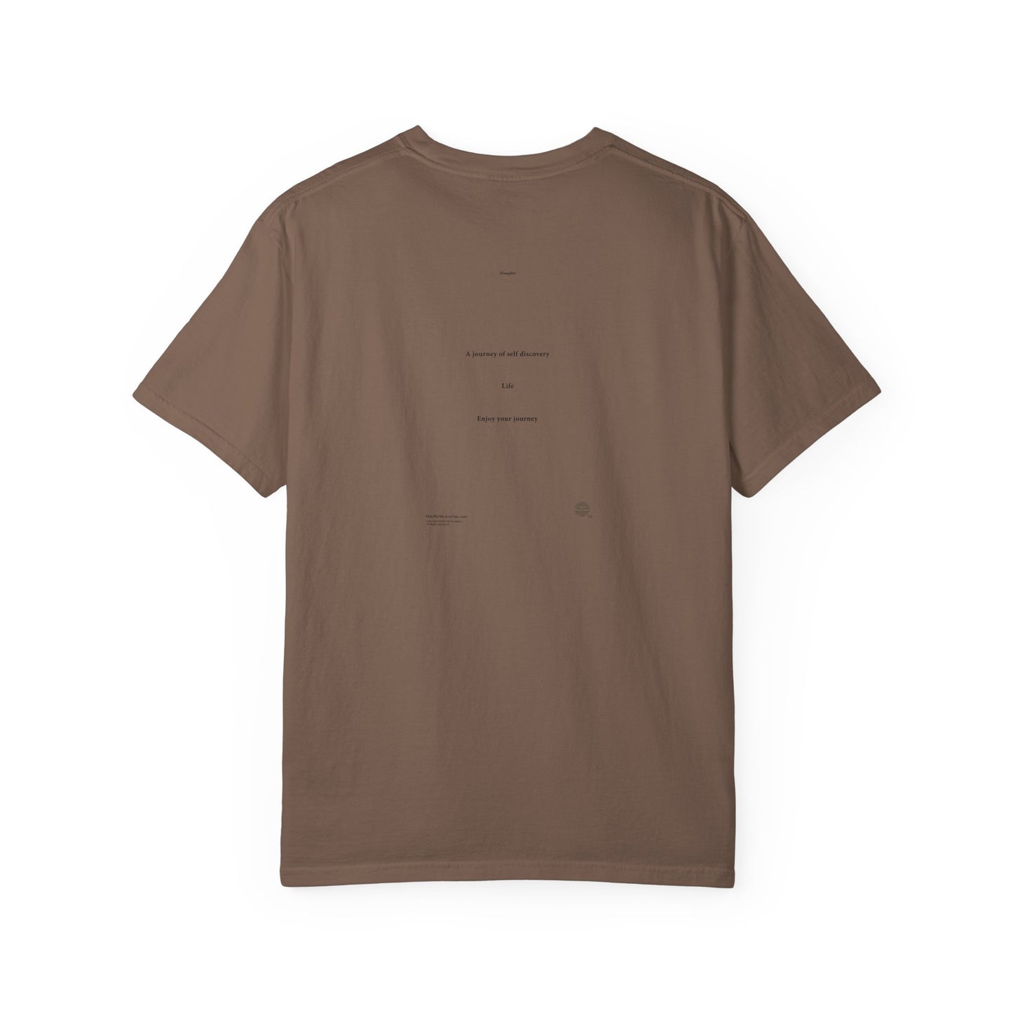 THOUGHTS Book Cover With "A journey of self discovery ..." Page 23, Unisex T-shirt, multiple colors