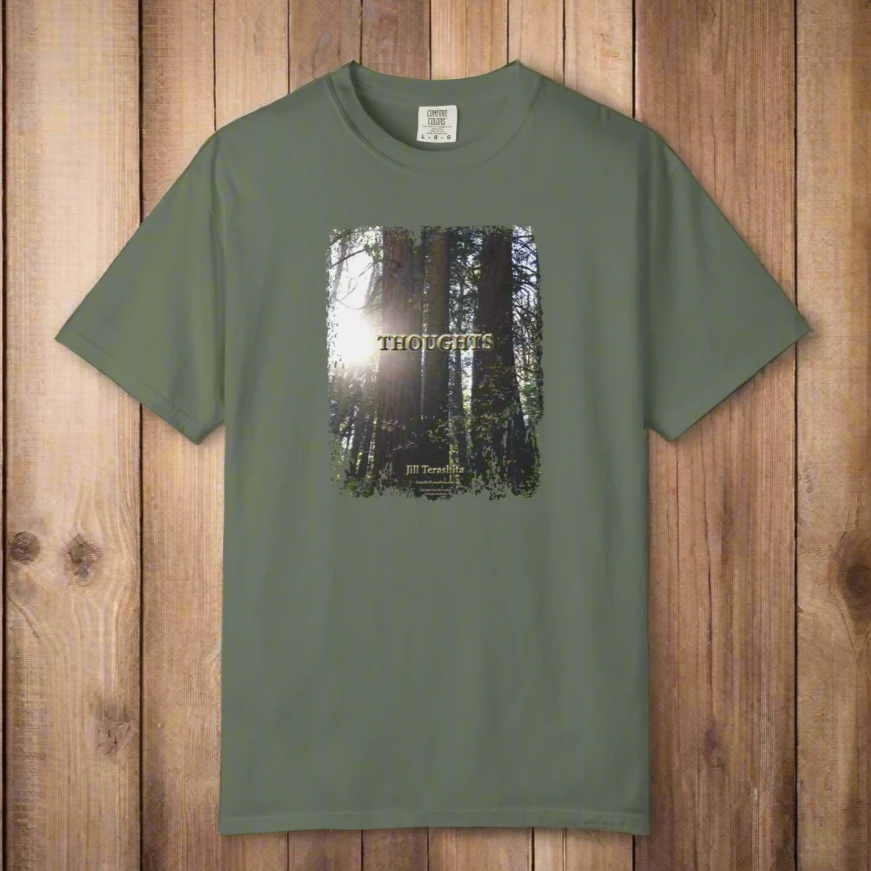 THOUGHTS Book Cover With "A journey of self discovery ..." Page 23, Unisex T-shirt, multiple colors