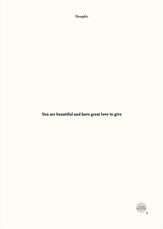 THOUGHTS (eBook Edition): A simple collection of inspired thoughts and reflection