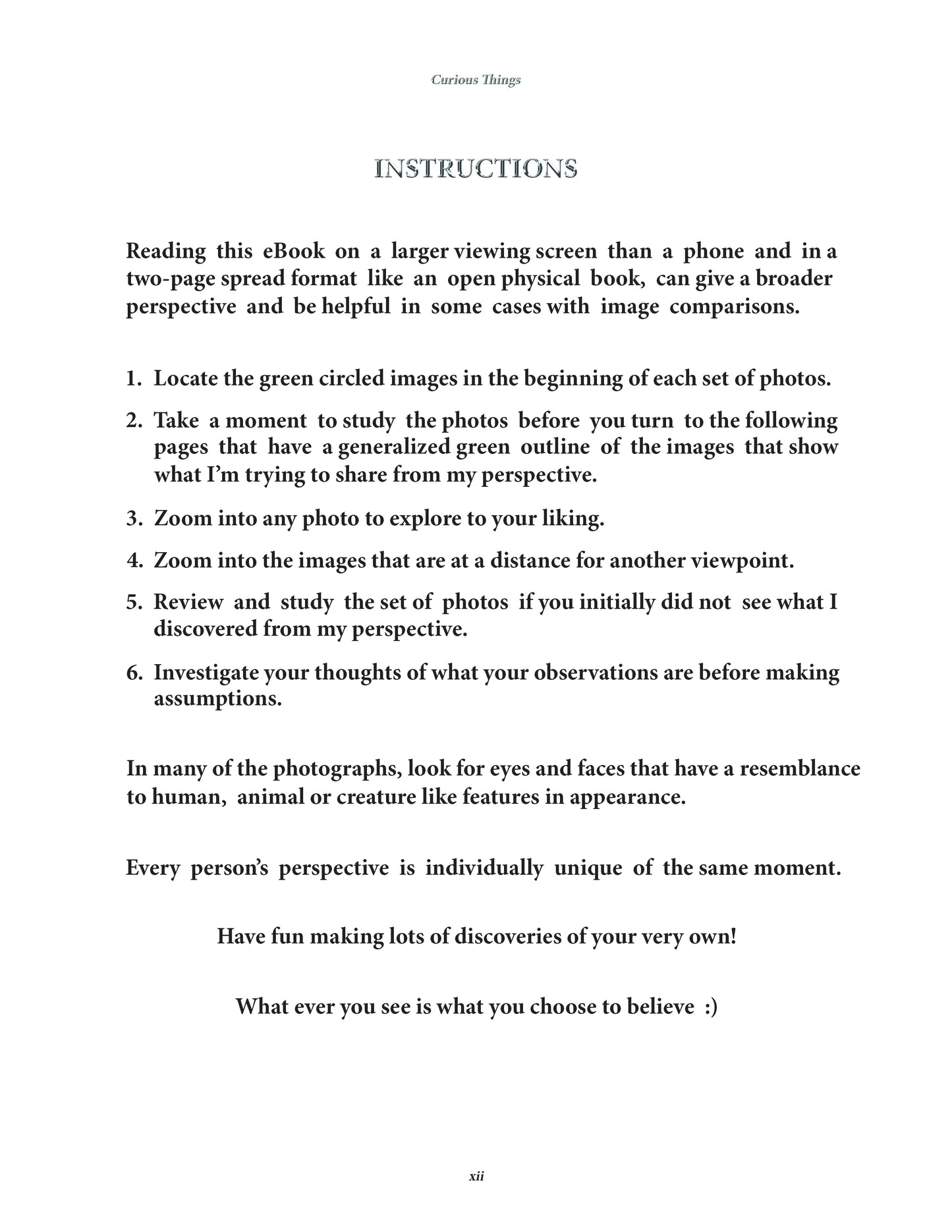 CURIOUS THINGS eBook