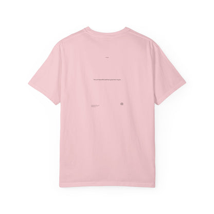 THOUGHTS Book Cover With "You are beautiful and have great love to give" Page 3,  Unisex T-shirt, multiple colors