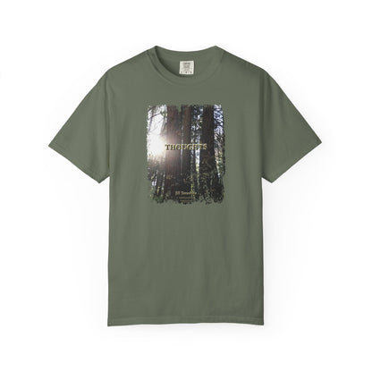 THOUGHTS Book Cover With "You are beautiful and have great love to give" Page 3,  Unisex T-shirt, multiple colors