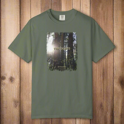 THOUGHTS Book Cover With "A journey of self discovery ..." Page 23,  Unisex T-shirt, multiple colors